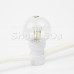 Гирлянда LED Galaxy Bulb String 10м, белый ПВХ, 25 ламп*6 LED КРАСНЫЕ, влагостойкая IP54, SL331-302