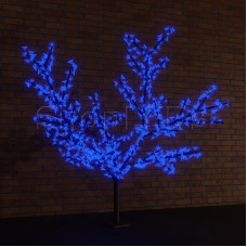 Светодиодное дерево "Сакура", высота 3,6м, диаметр кроны 3,0, синие светодиоды, IP 64, понижающий трансформатор в комплекте, NEON-NIGHT